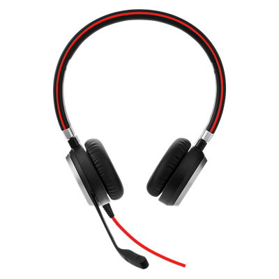 Слушалки с микрофон Jabra EVOLVE 40 MS Duo, Noise Cancelling, Microphone, 3,5 mm & USB