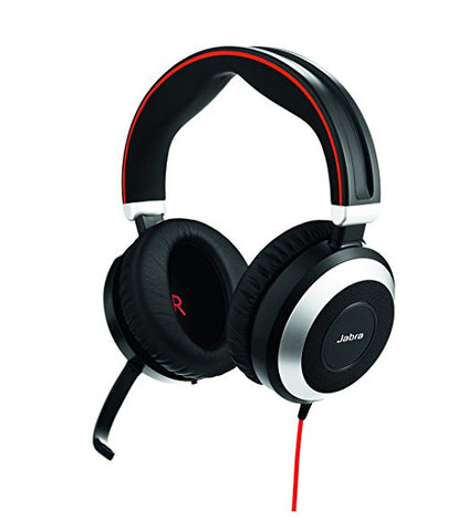 Слушалки с микрофон Jabra EVOLVE 80 MS Duo, Noise Cancelling, Microphone, 3,5 mm & USB