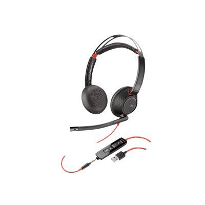 Слушалка с микрофон Plantronics Blackwire C5220 Duo USB-A