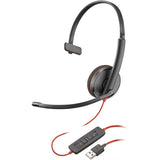 Слушалка с микрофон Plantronics Blackwire C5220 Duo USB-A