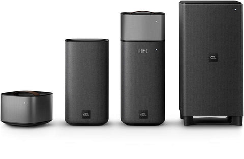 Philips Fidelio E6 музикална система Wireless Surround on Demand Speakers, wireless subwoofer Bluetooth® aptX Wood, Leather