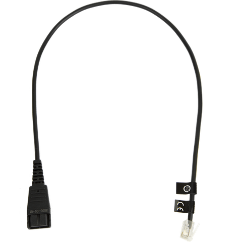 Свързващ кабел QD Cord to RJ10, coiled, 0,5 meters, for Avaya, Polycom IP Phones