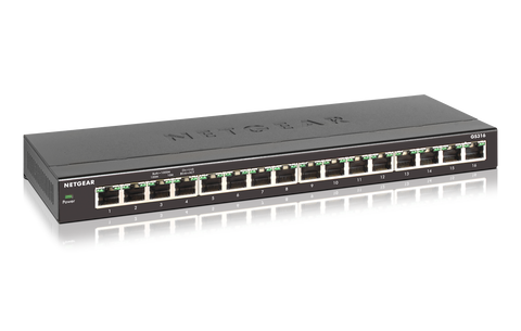 Суич Netgear GS316, 16 x 10/100/1000 Gigabit Switch (metal case)