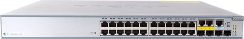 Managed L2 Gigabit Ethernet Switch, 24-port 10/100/1000BASE‐T PoE+ (802.3at), 2-port GbE SFP, 2‐port Combo GbE (RJ-45/SFP)