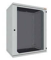 19" wall-mounting rack, height 18U, depth 400 mm