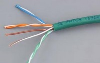 Belden 1592A Cat 5 enhanced UTP patch cable Green