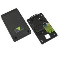12V dc 1A power supply in black plastic housing