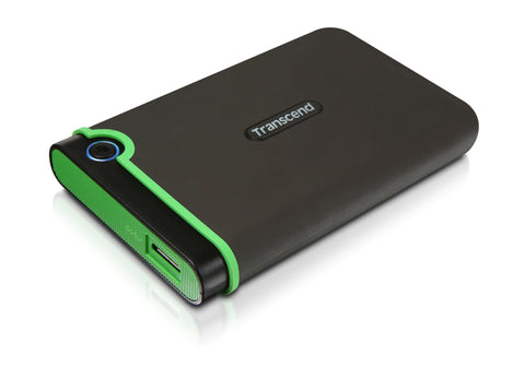 Твърд диск Transcend StoreJet 25M3 USB 3.0 2.5 1TB (SATA) Rubber Case Anti-Shock Iron Gray
