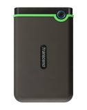 Твърд диск Transcend StoreJet 25M3 USB 3.0 2.5 1TB (SATA) Rubber Case Anti-Shock Iron Gray